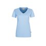 HAKRO Damen T-Shirt MIKRALINAR® No. 181 V-Ausschnitt eisblau 2XL