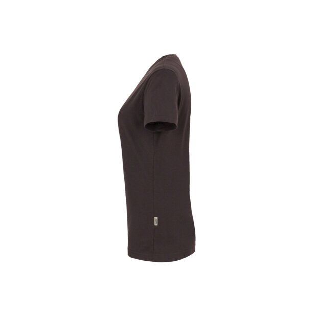 HAKRO Damen T-Shirt MIKRALINAR® No. 181 V-Ausschnitt schokolade 5XL