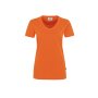 HAKRO Damen T-Shirt MIKRALINAR® No. 181 V-Ausschnitt orange XS