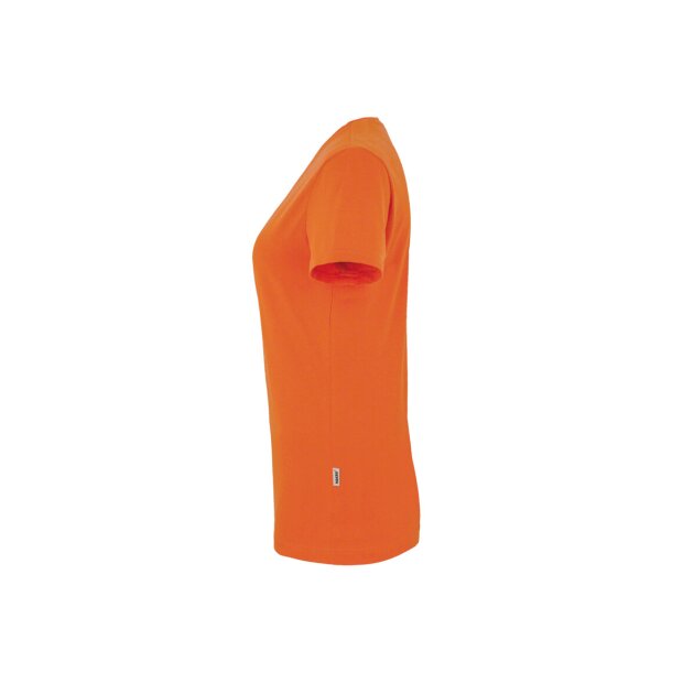 HAKRO Damen T-Shirt MIKRALINAR® No. 181 V-Ausschnitt orange S