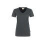 HAKRO Damen T-Shirt MIKRALINAR® No. 181 V-Ausschnitt anthrazit 4XL