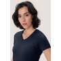 HAKRO Damen V-Shirt Mikralinar® | Damen | 0181034007 | tinte | Gr. XL