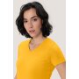 HAKRO Damen T-Shirt MIKRALINAR® No. 181 V-Ausschnitt sonne M