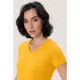 HAKRO Damen V-Shirt Mikralinar® | Damen | 0181035007 | sonne | Gr. XL
