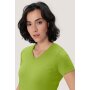 HAKRO Damen V-Shirt Mikralinar® | Damen | 0181040003 | kiwi | Gr. XS