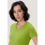 HAKRO Damen T-Shirt MIKRALINAR® No. 181 V-Ausschnitt kiwi 4XL