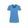 HAKRO Damen V-Shirt Mikralinar® | Damen | 0181041006 | malibublau | Gr. L