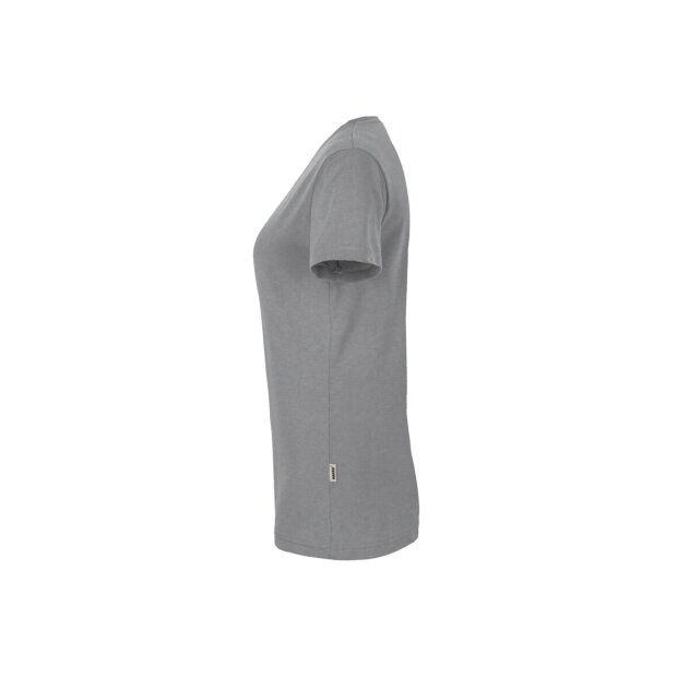 HAKRO Damen T-Shirt MIKRALINAR® No. 181 V-Ausschnitt titan XS