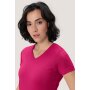 HAKRO Damen T-Shirt MIKRALINAR® No. 181 V-Ausschnitt magenta 6XL
