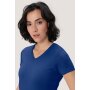 HAKRO Damen V-Shirt Mikralinar® | Damen | 0181129004 | ultramarinblau | Gr. S