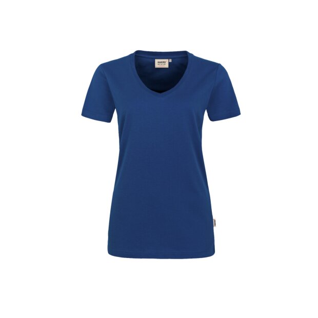 HAKRO Damen T-Shirt MIKRALINAR® No. 181 V-Ausschnitt ultramarinblau 5XL