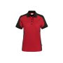HAKRO Damen Poloshirt Contrast Mikralinar® | 0239 rot/anthrazit XL