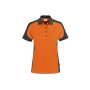 HAKRO Damen Poloshirt Contrast Mikralinar® | 0239 orange/anthrazit L
