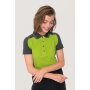 HAKRO Damen Poloshirt Contrast Mikralinar® | 0239 kiwi/anthrazit XS