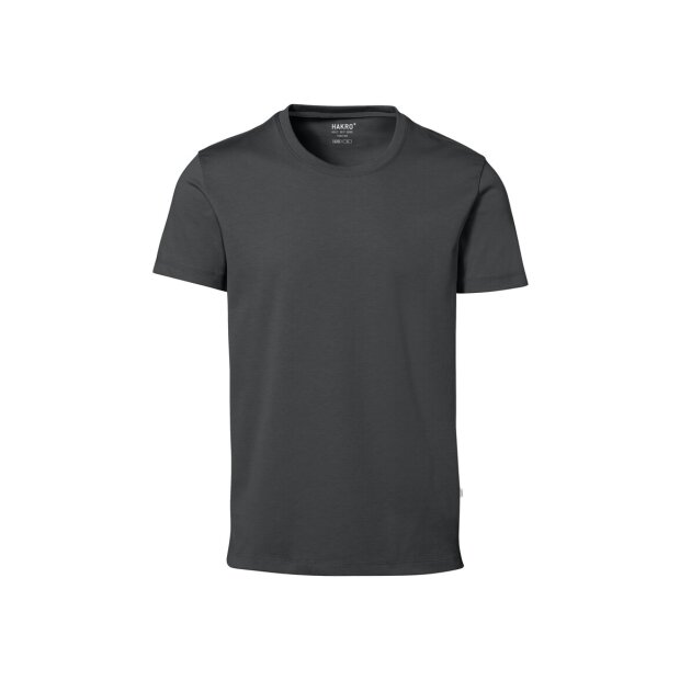 HAKRO Cotton Tec T-Shirt | Herren | 0269028003 | anthrazit | Gr. XS