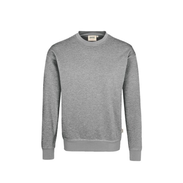 HAKRO Sweatshirt Mikralinar® | Unisex | 0475015003 | grau meliert | Gr. XS