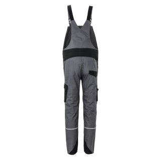 Planam Herren Latzhose Norit 6521 schiefer/schwarz