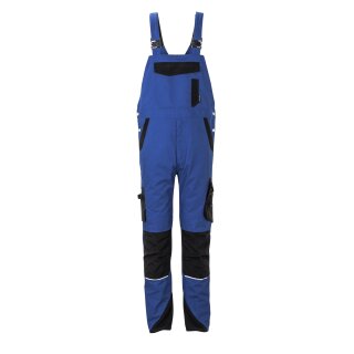 Planam Herren Latzhose Norit 6522 kornblau/schwarz