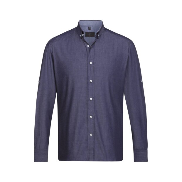 Greiff Herren Service Hemd 1/1 RF 67583.6980 020 - denimoptik marine 37/38