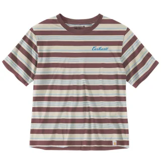 Carhartt Women Loose Fit Tencel Striped T-Shirt 106908...
