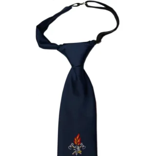 Feuerwehr Krawatte | Mit Feuerwehr Emblem mit Gummiband |