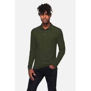 Hakro Pocket-Longsleeve-Polo Mikralinar Eco 0817
