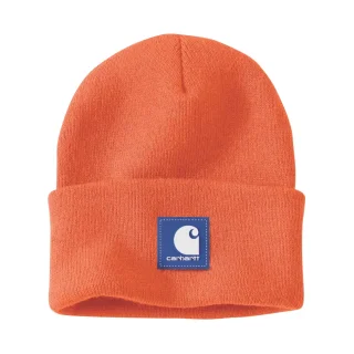 Carhartt Beanie Watch Cap 106920 Gummilabel Rippstrick